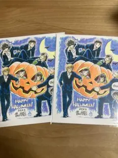 2022年ハロウィンキャラクターイラストカード2枚セット