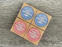 新品、SEX WAX 4個セット サーフィン ワックス ブルー/レッドラベル