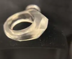 ◆ 大森水晶 くりぬきリング Takahiro Omori 約6.5号 艶消し◆