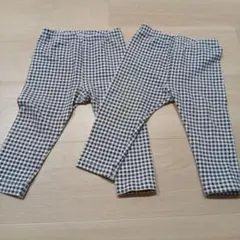 UNIQLOベビー　レギンス/10分丈　80サイズ　2本　※タグ部分要確認