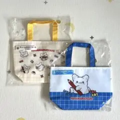 【新品未開封】はなまるおばけ　⑦⑧チャーム付ミニトート ブルー＆イエロー セット