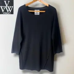 VIRGO WEARWORKS 7分袖カットソー オーバーサイズ　L 黒