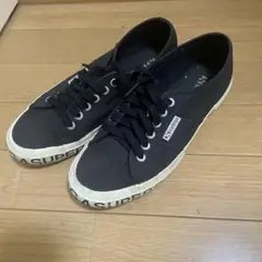 SUPERGA コットンキャンバス　ブラック スニーカー　39