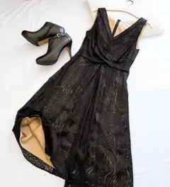 新品タグ付✨AZEDINGLAM アゼディングラム♡シルクワンピース 黒