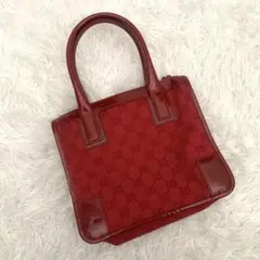 グッチ GG柄 エナメル キャンバス GUCCI ハンドバッグ