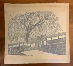 【 真作 大作 】枝垂れ桜　無弟（長谷川富三郎） マクリ 真作 大作 】枝垂れ桜 無弟（長谷川富三郎） マクリ i-img890x1200-