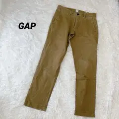 ギャップ　ベージュ　スリムフィット　ストレート　チノパン　31×30