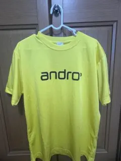 andro イエロー ゲームTシャツ