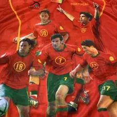 ポルトガル代表 2004 メンバー 半袖 Tシャツ