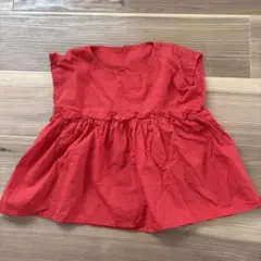 Samansa Mos2 Lagom レッドチュニック 120サイズ