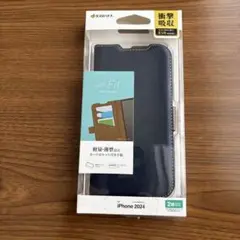ダークブルー 手帳型スマホケース