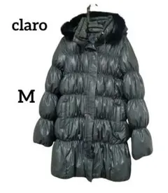 【新品未使用】【タグ付き】claroブラックボリュームダウンジャケットМラビット