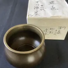 茶道具 唐金 浄益 建水 三唐子 蓋置 二個(BB479) 茶道具 唐金 浄益 建水 三唐子 蓋置 二個(BB479) 美術品・