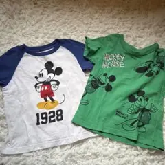 UT ミッキーマウス 半袖Tシャツ 2枚セット 100 110