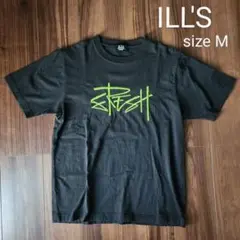 【ILL'S】メンズ Tシャツ ライトグリーン 刺繍 Mサイズ