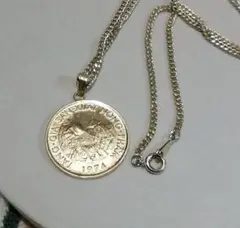 コインネックレス　ベトナム10ドン　ゴールドカラーコインネックレス