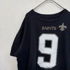 アメリカ古着　tシャツ セインツ　NFL アメフト　L 2251
