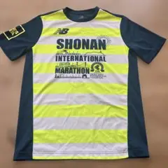 第12回湘南国際マラソン記念Tシャツ　紺✖️黄　Lサイズ