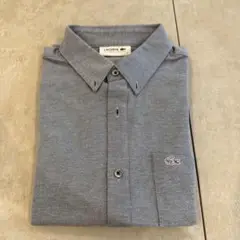 LACOSTE ヘリンボーン グレー ポロシャツ サイズ4