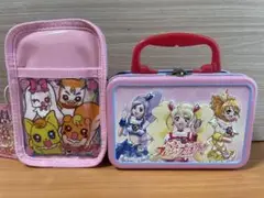 ロ箱１　プリキュア 小物入れ缶ボックスストラップ付き小型ポーチ