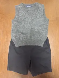 美品　familiar ベスト ショートパンツ セット お受験　幼稚園　100