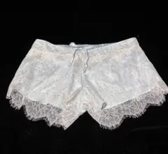 新品アモスタイル★3,850円 フレアショーツ シルバーブルー L