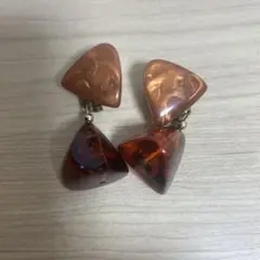 アクリル三角形クリップオンピアス