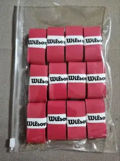 【即日発送】Wilson グリップテープ レッド 12個パック ウィルソン 赤