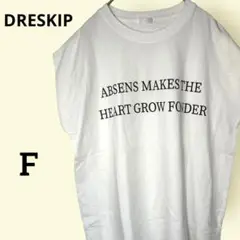 ドレスキップDRESKIP コットン100% 夏 ノースリーブTシャツ