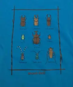 モンベル　昆虫半袖 Tシャツ　120　クワガタ　カブトムシ