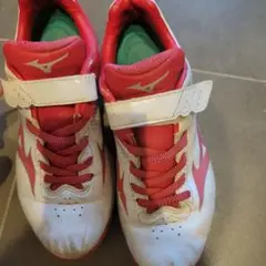Mizuno トレーニングシューズ ホワイト/レッド