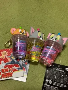 トムとジェリー　ラバーオイルストラップキーホルダー 3点セット