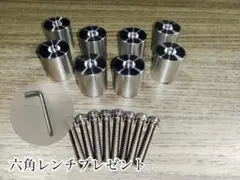 イレクターパイプ　高精度　アタッチメント　ジョイント　アルミ製　8個セット
