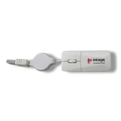 USB接続 巻き取り式有線マウス