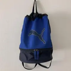 PUMA プールバッグ ドローストリングバッグ 青/黒