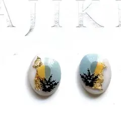 ハンドメイド レジンピアス 261