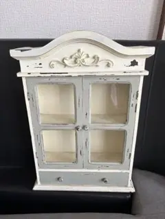 シャビー 飾り棚 ミニキャビネット