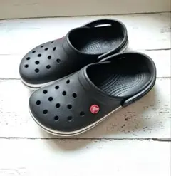 クロックスサンダル　２４cm　ブラック