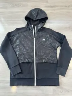 adidas アディダス　迷彩柄 パーカー　160