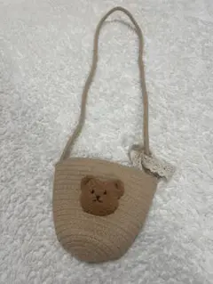 子供用クマさんショルダーバッグ　ベージュ