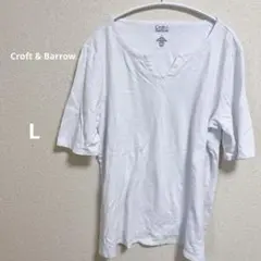 Croft & Barrow Lサイズ 白 Tシャツ