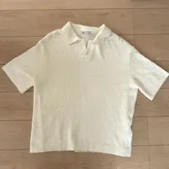 ZARA アイボリー ポロシャツ