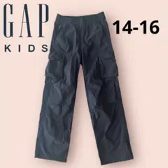 GAP KIDS 薄手 カーゴパンツ 黒