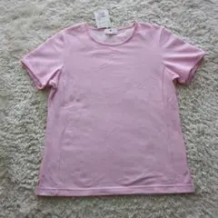【新品】courreges Tシャツ 半袖 ピンク 40 吸水速乾 UVケア