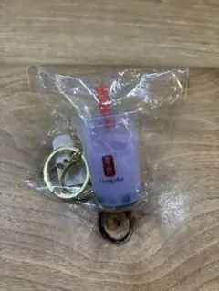 ゴンチャ 立体キーホルダー タロミルクティー ノベルティ 貢茶 タピオカ