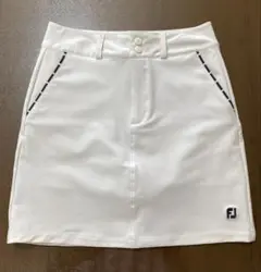 フットジョイ　ゴルフ スカート 白 インナーパンツ付き ショーツ付き