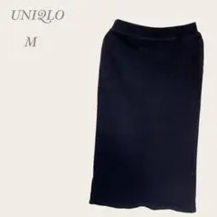 【UNIQLO】 ユニクロ タイトスカート ミディ丈 M 黒 上品 キレイめ