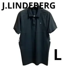 【美品】J.LINDEBERG ジェイリンドバーグ メンズ ゴルフ ポロシャツL