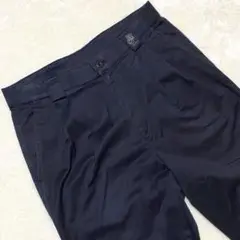 【美品✨】グリーンクラブ 2プリーツ スラックス 黒 85