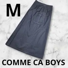 『COMME CA BOYS』レディース　台形ロングスカート 紺 M
